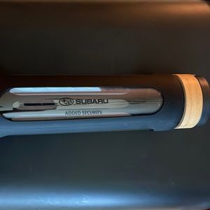 New Gemline Subaru Glass Waterbottle w/ Black Looking Silicone w/ Twist Off Top